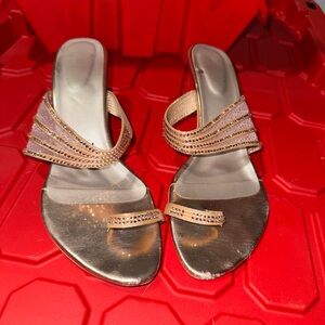Elegant Gold Women's Sandals